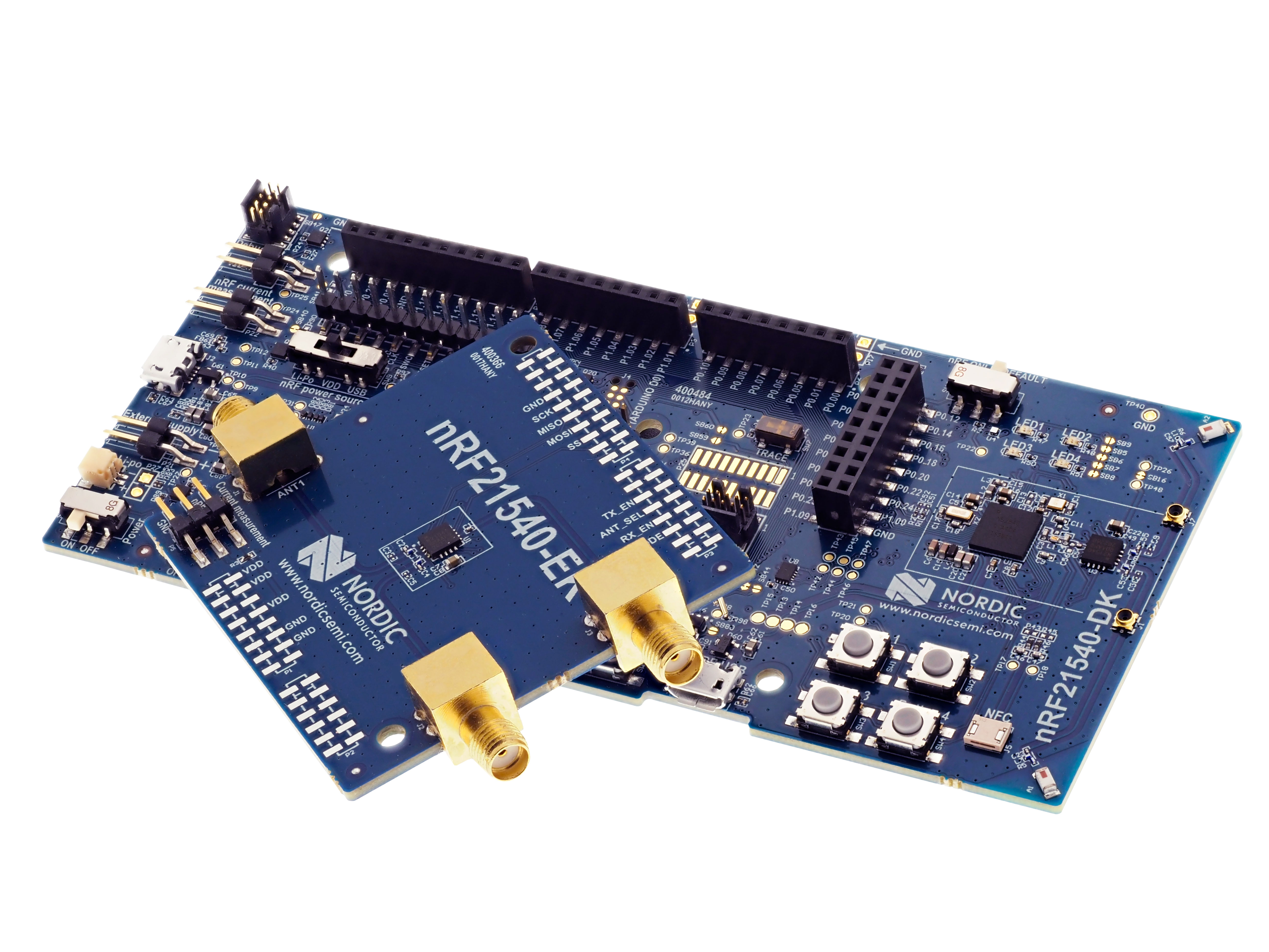 nrf21540-db Nordic Semiconductor nRF21540 DB nRF21540 Bluetooth, ZigBee Evaluation Kit, Development Kit for nRF21540 2.4 GHz