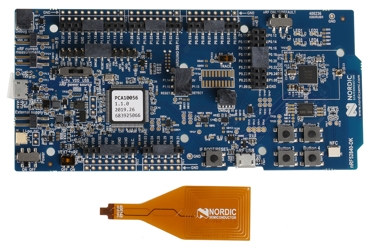 Nordic Semiconductor nRF52840 SoC nRF52840 Bluetooth Development Kit for NRF52840 SoC 2.4 GHz NRF52840-DK