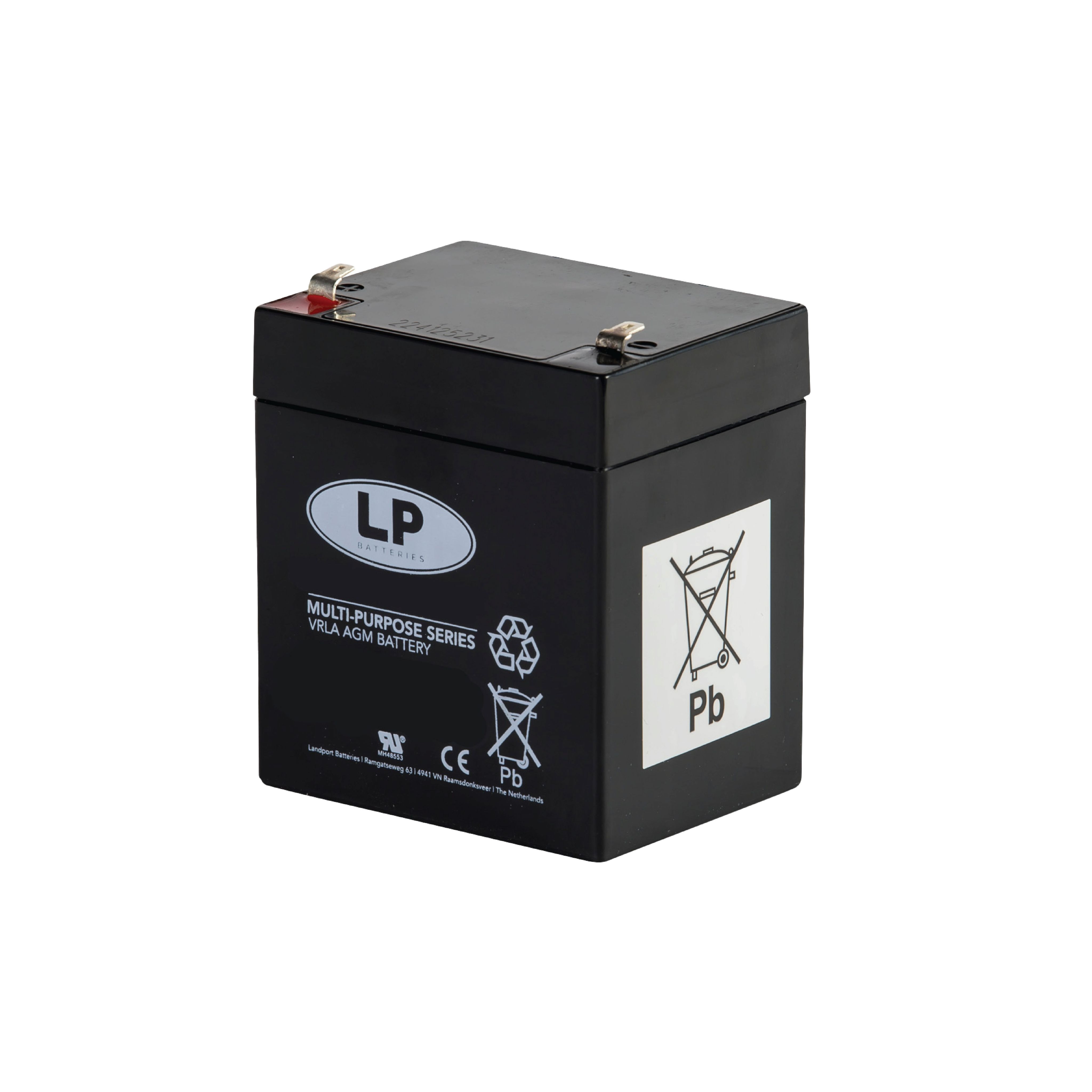 Landport Batteries 12 V, T1 Lead Acid Battery, 7 Ah, 65mm x 99.5 mm
