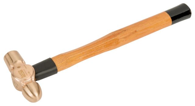 Bahco Beryllium Copper Alloy Head Ball-Pein Hammer with Wood Handle, 680 g