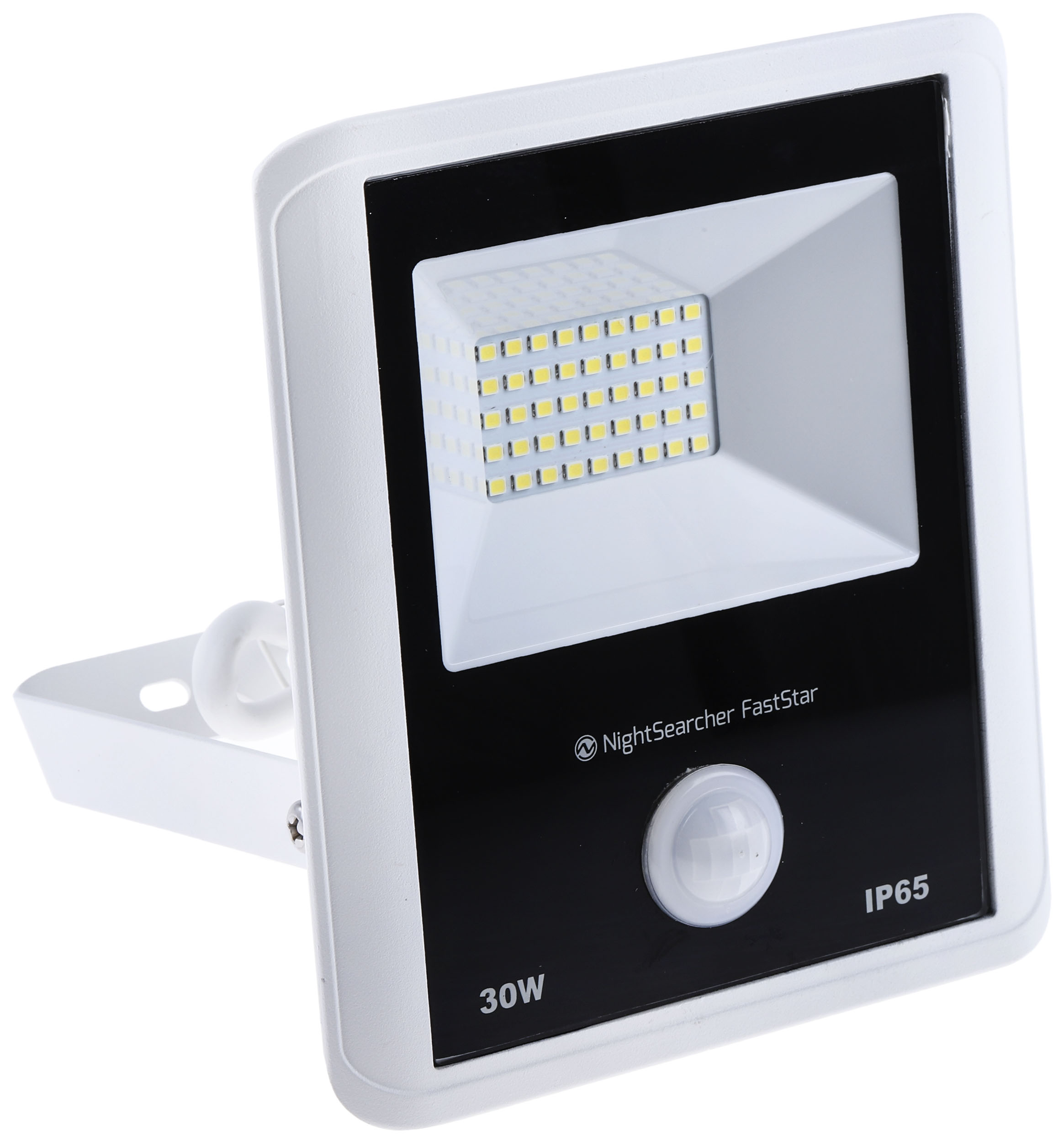 Nightsearcher Fast Star Range PIR Included Floodlight, 1 LED, 30 W Cool White, 2400 lm, IP65, 240V ac