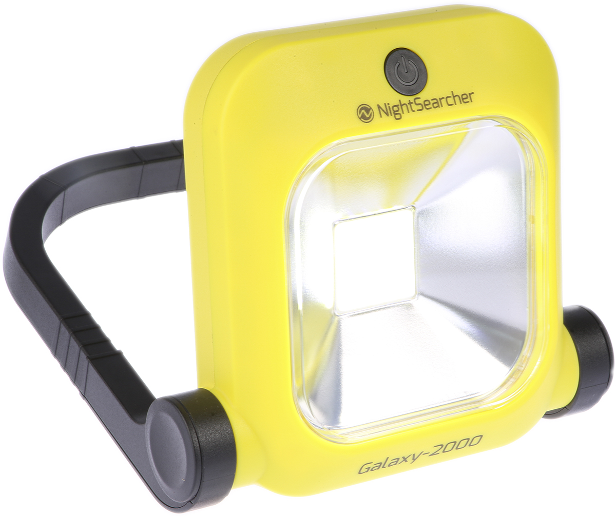 nsgalaxy2000 Nightsearcher Rechargeable LED Portable Work Light, 2000 lm, USB Plug, 7.4V, IP54