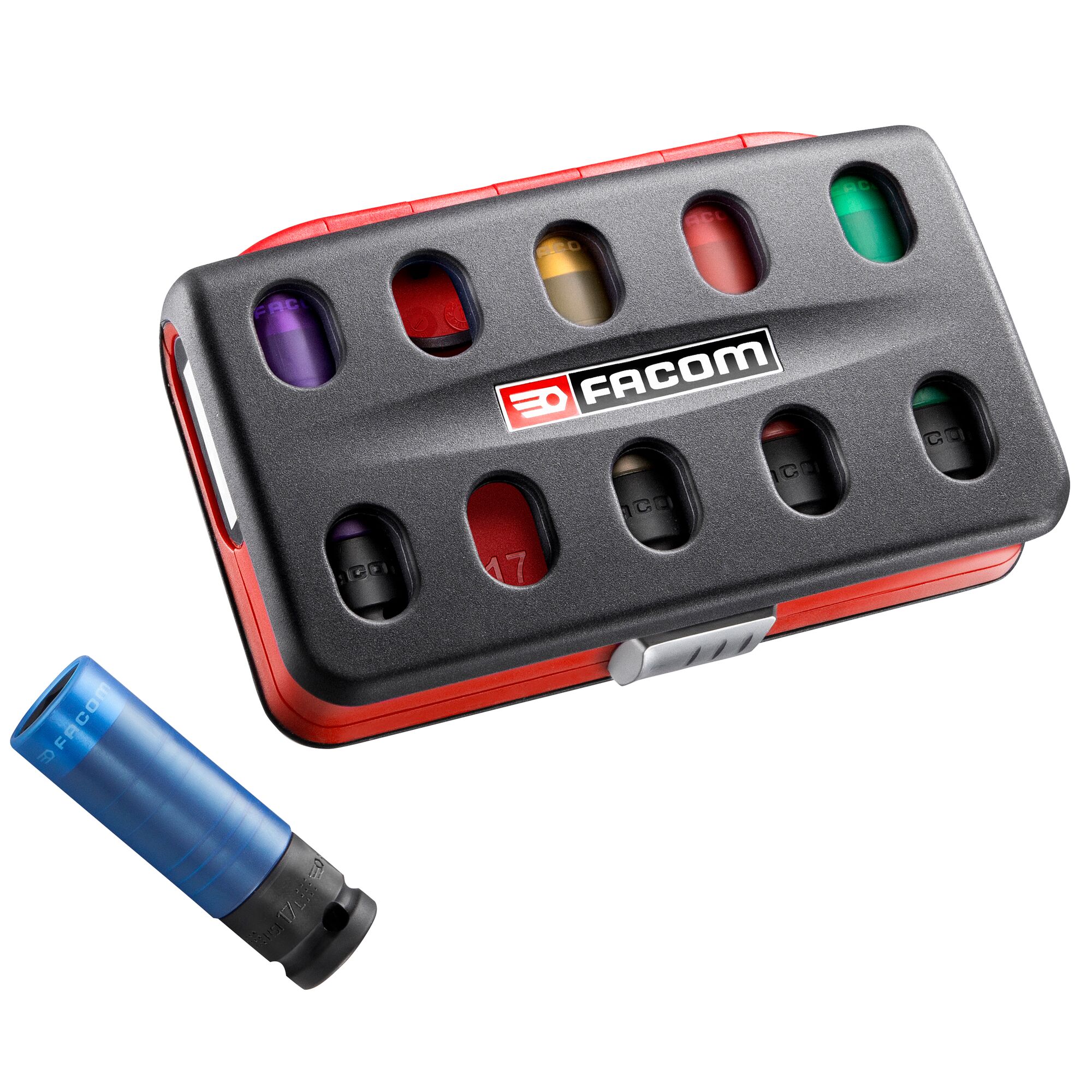 nsi5lpb Facom 5-Piece 1/2 in 6 Point Socket Set