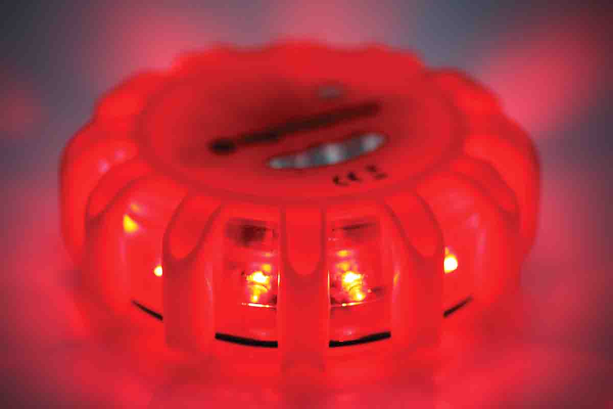 nspulsaraaa Nightsearcher Pulsar-AAA Series Red Flashing, Steady Beacon 3.7V, LED Bulb Cone, IP65