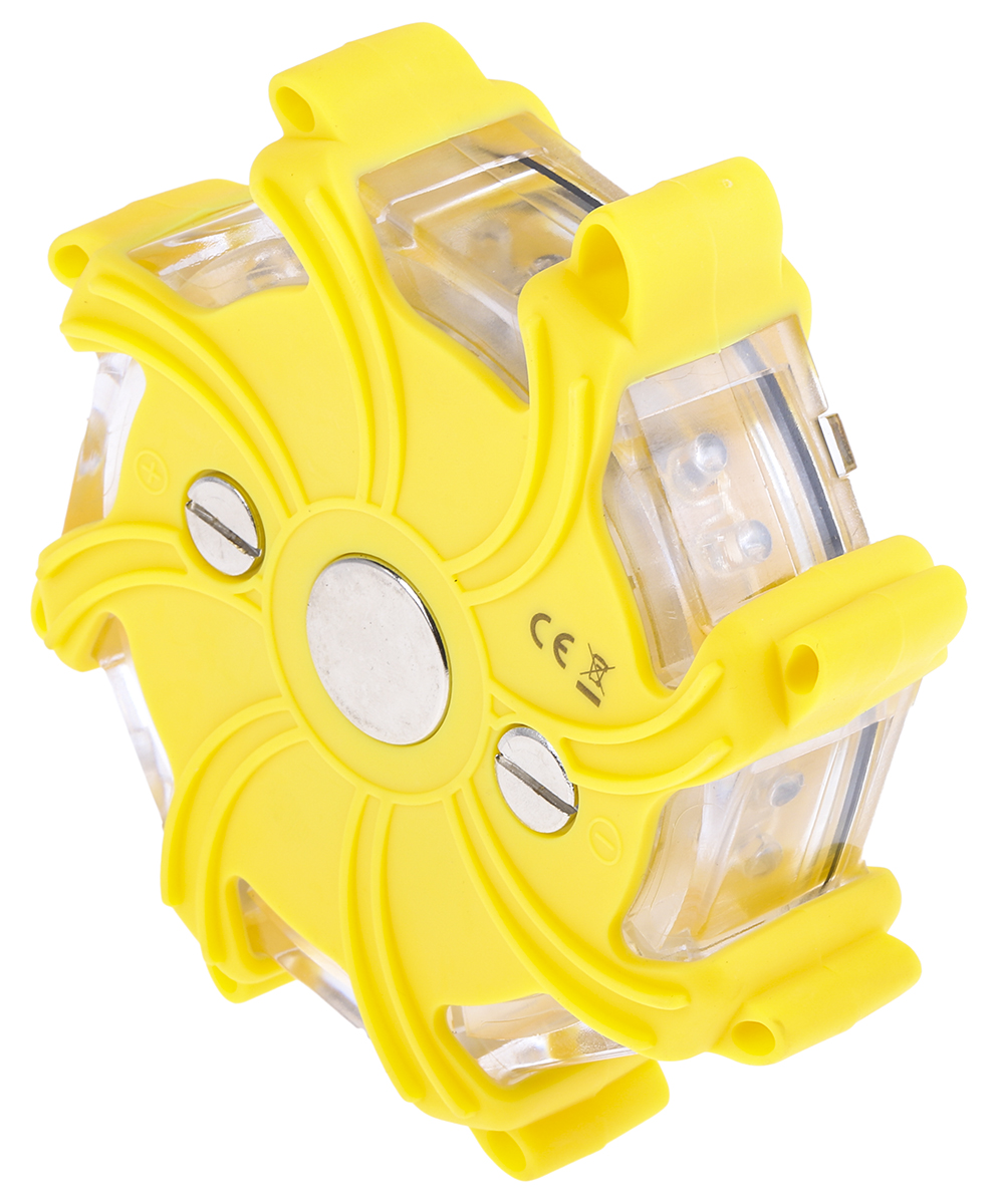 nspulsarpro-y Nightsearcher Pulsar-Pro Series Yellow Steady, Flashing Beacon 3.7V, LED Bulb Cone, IP65