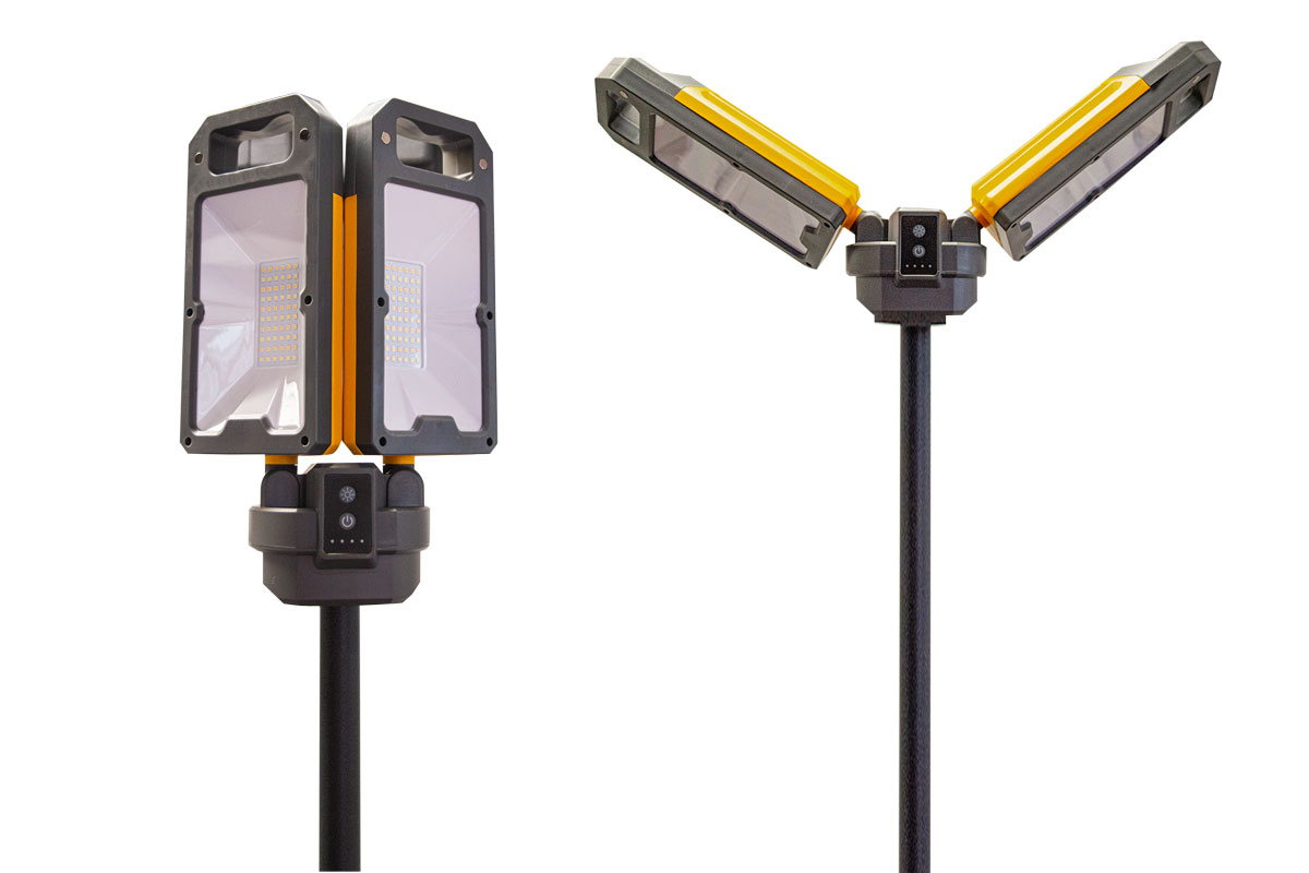 nstowerpro-5k Nightsearcher Rechargeable LED Floodlight Work Light, 5000 lm, 7.4V, IPX4