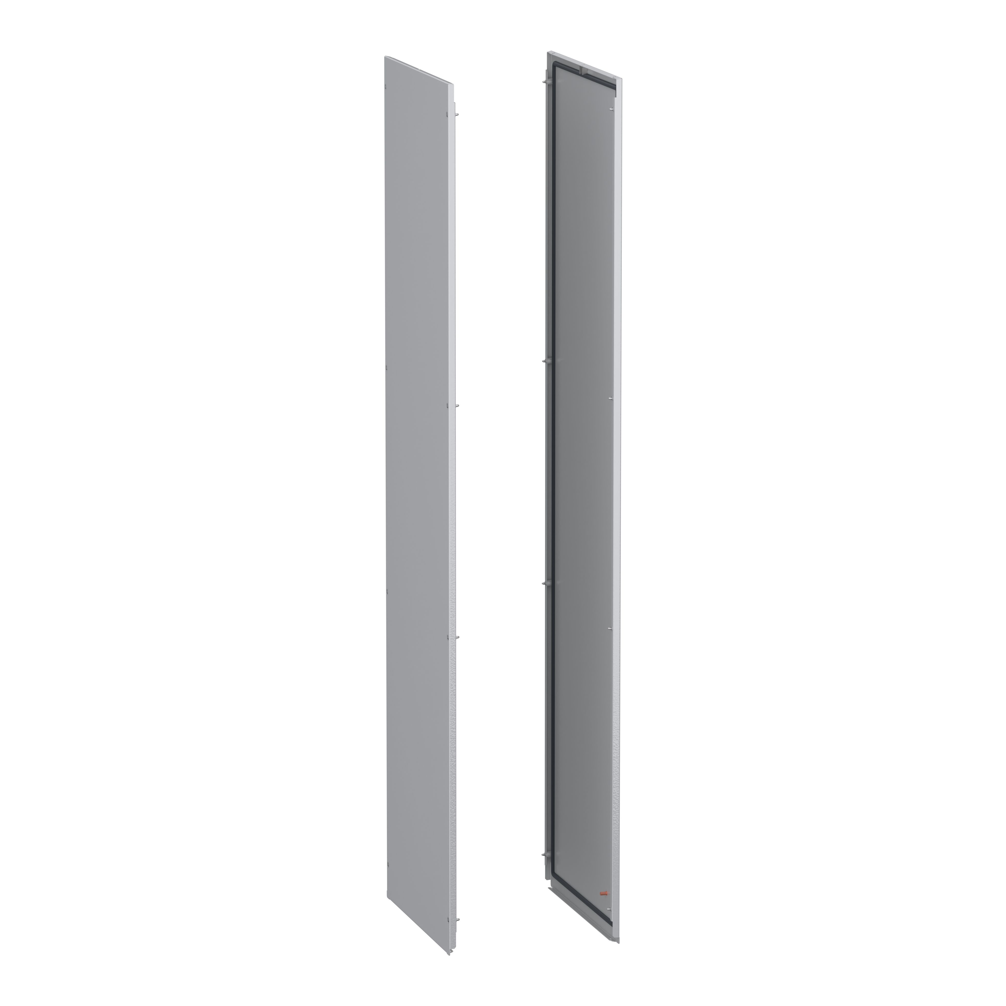 Schneider Electric PanelSeT SFN Accessoires Series RAL 7035 Grey Steel Side, 2000 mm H, 600mm W, 600 mm D, 2000 mm L,