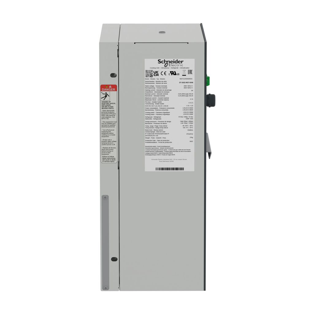 nsycuhd600dg Schneider Electric ClimaSys Series Enclosure Cooling Unit, 650W, 117 m³/h 230V ac 460 mm 160mm 190 mm