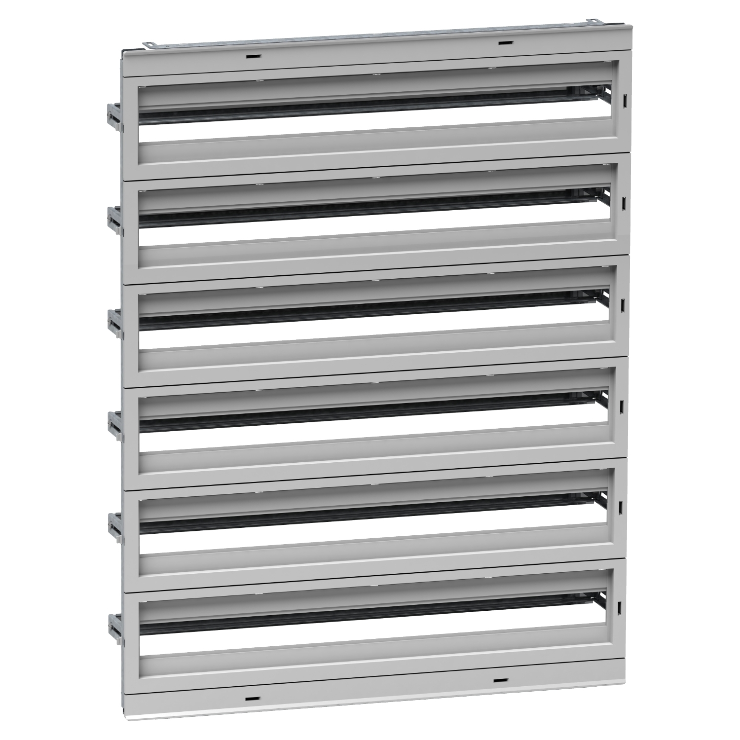 nsydla234g Schneider Electric DLA Series Black RAL 7035 Steel Modular Distribution Chassis, 980 mm H, 760mm W, 980 mm L For Use