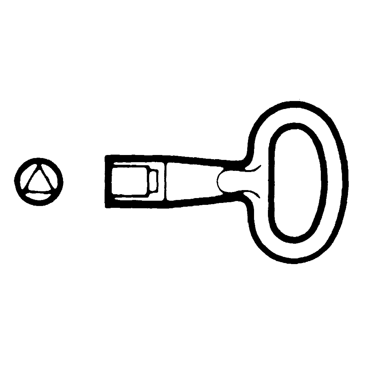 Schneider Electric PanelSeT Series 8 mm Triangular Key For Use With Thalassa, Spacial