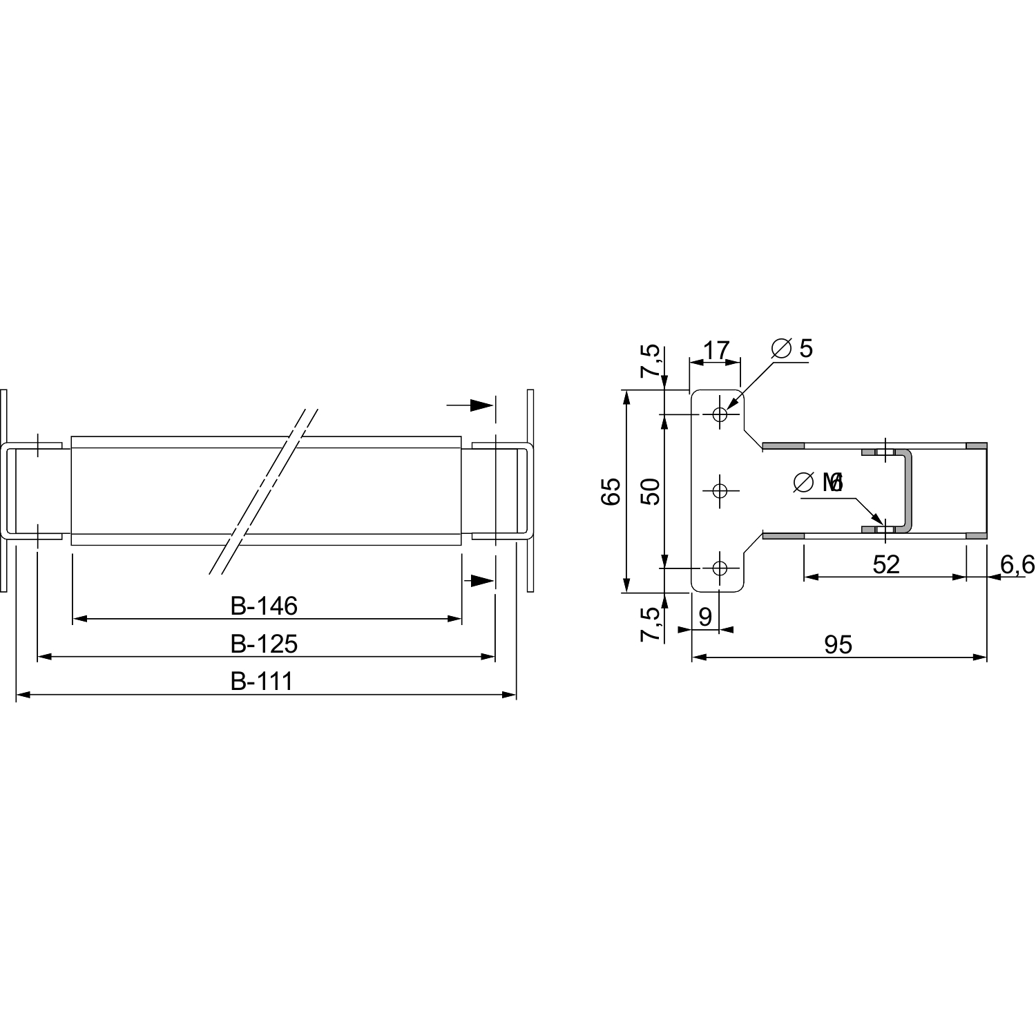 nsymfsc80d Schneider Electric Adjustable Symmetric DIN Rail, 695 mm Depth
