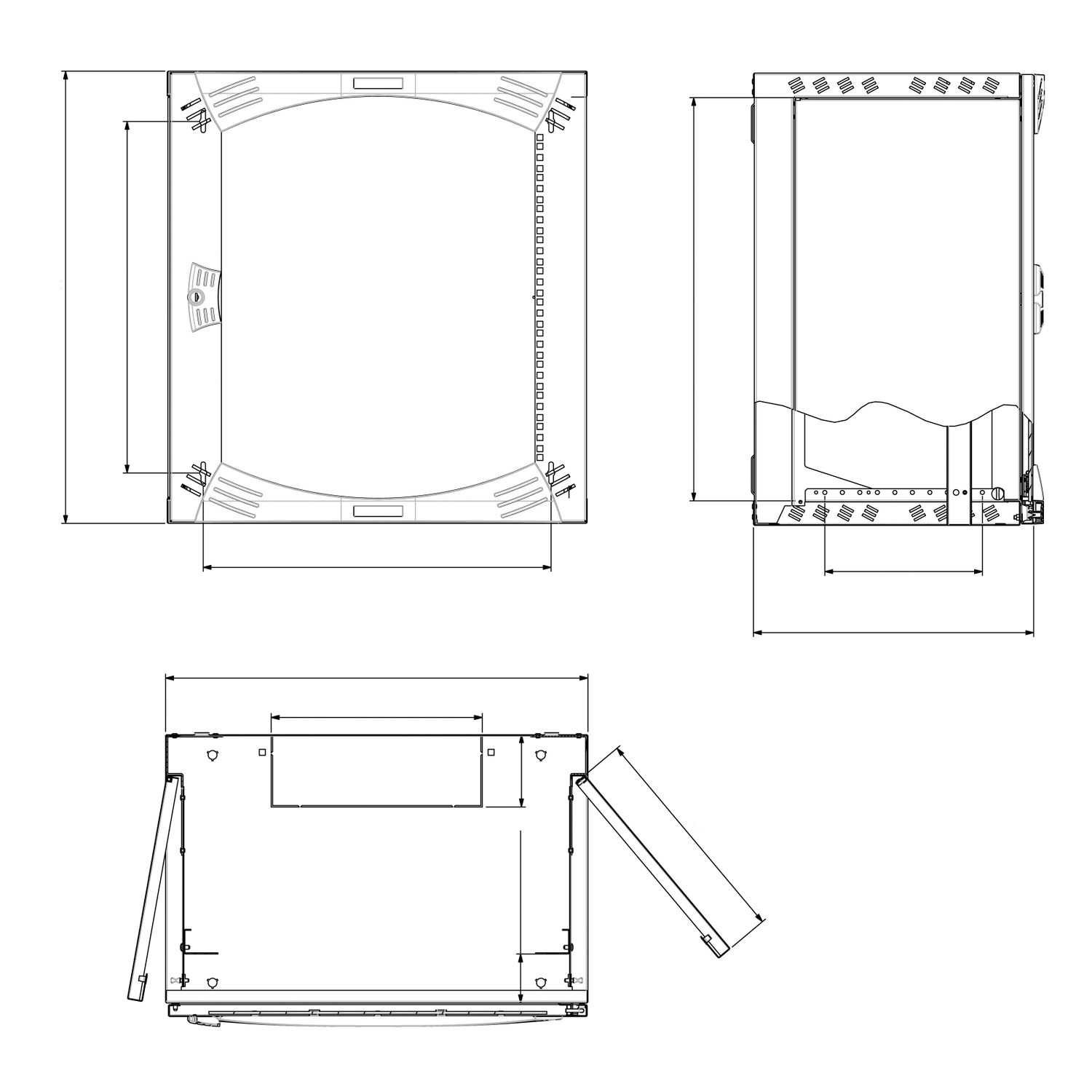 nsyopb21u6f Schneider Electric, 21 U Enclosure PanelSeT 600 mm, 600 mm 1050 mm