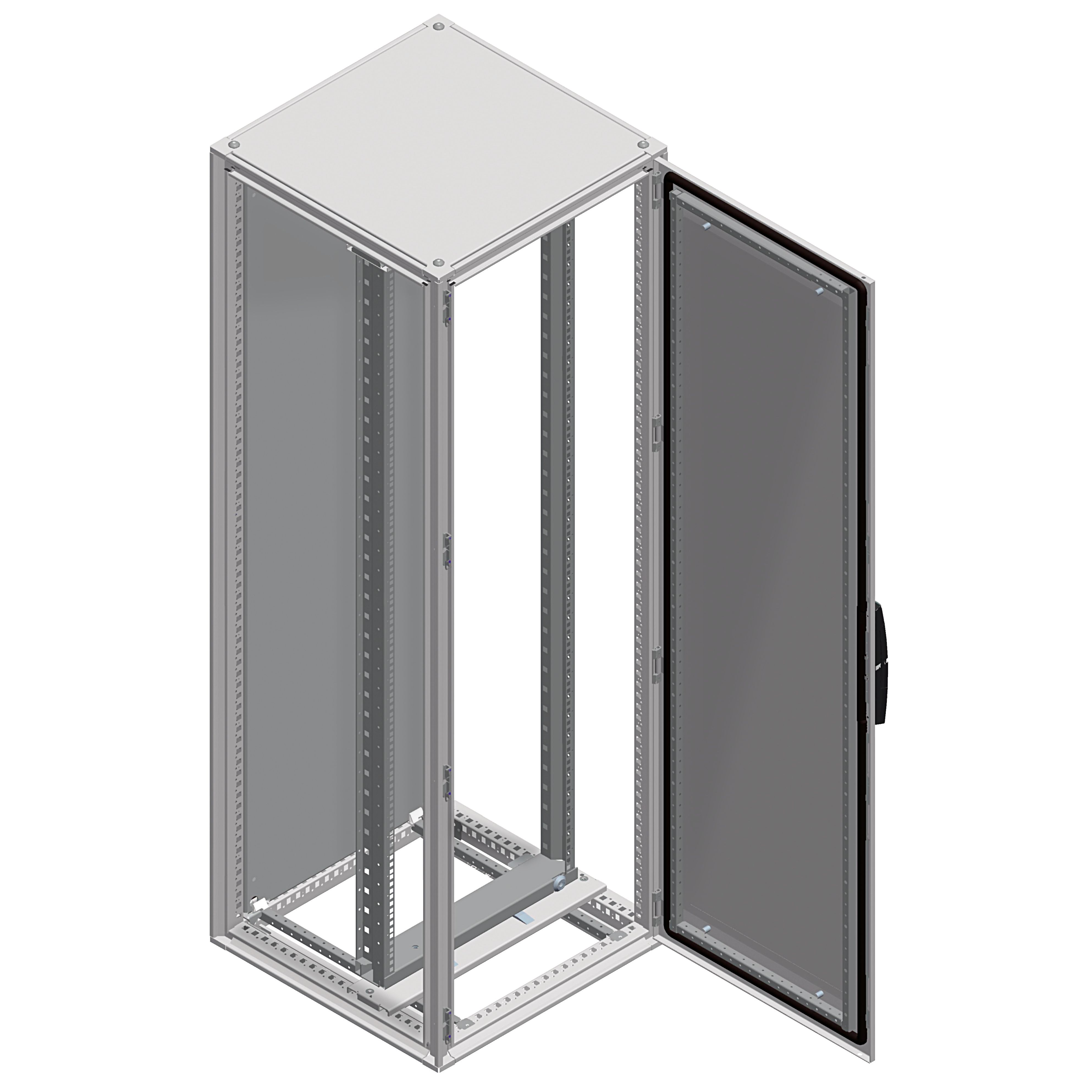Schneider Electric PanelSeT Accessoires Series Grey 40 U Steel Server Rack , with Swing Frame, 2000 mm Height 600 mm