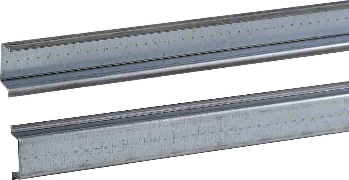 Schneider Electric Zinc Coated Steel Symmetrical DIN Rail, 400 mm x 35mm x 7 mm