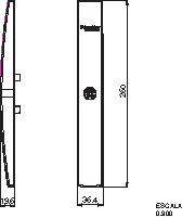 Schneider Electric Black Polyamide 6 with 30% Fibreglass Locking Handle