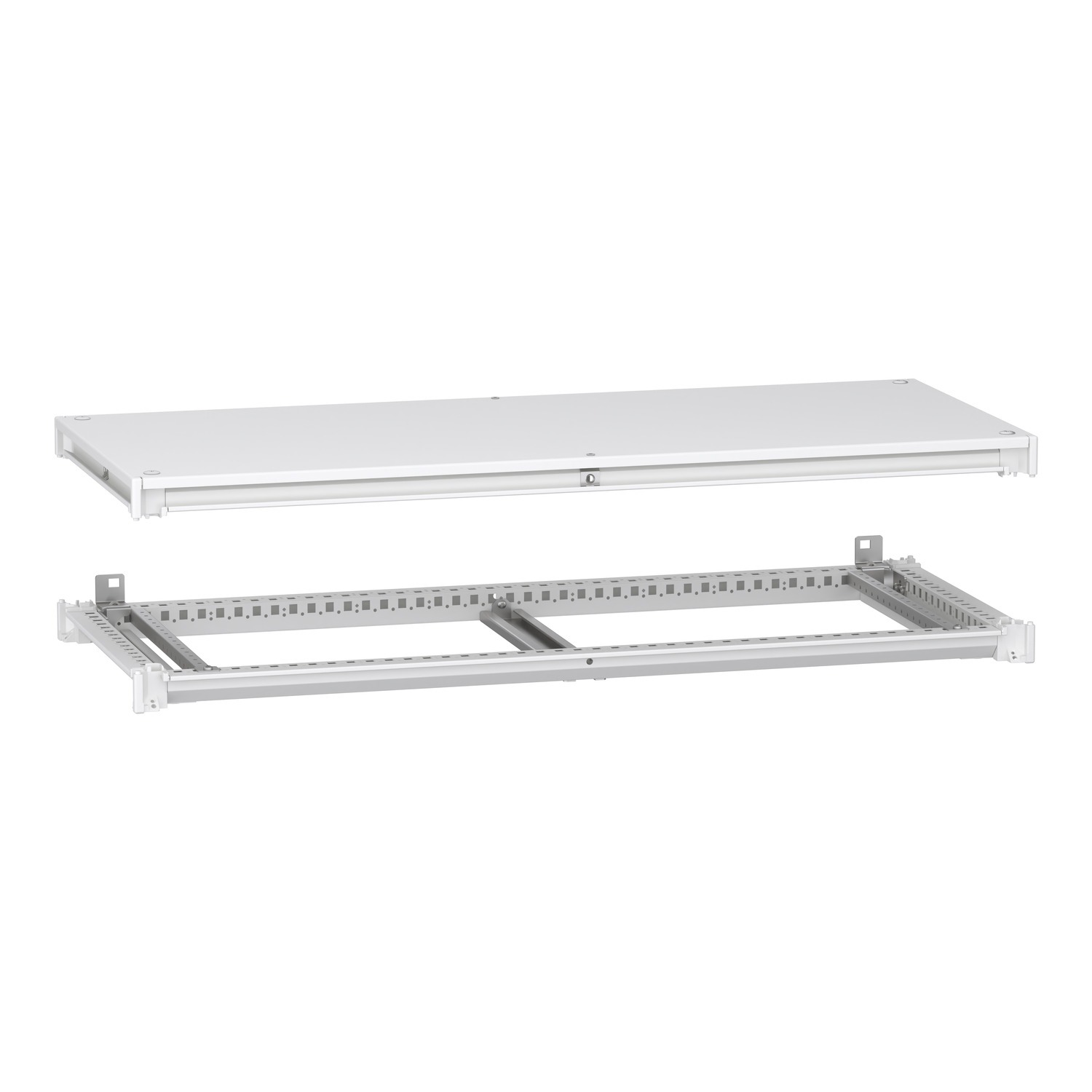 Schneider Electric PrismaSeT HD Series RAL 9003 Steel Enclosure Chassis & Frames, 110 mm H, 1200mm W, 500 mm D, 1200 mm