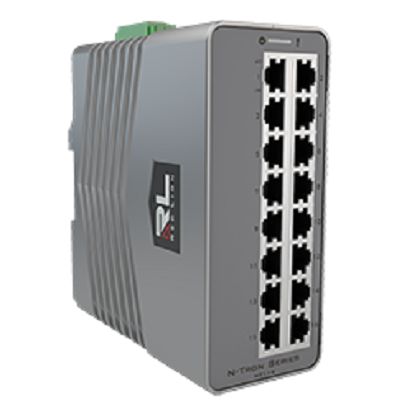 N-Tron NT-116-0000-0000 Unmanaged 16 Port Ethernet Switch Power Over Ethernet