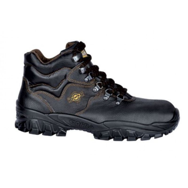 Cofra NEW RENO S3 CI FO SR Black Steel Toe Capped Men's Ankle Safety Boots 4, EU 37 EN ISO 20345:2011