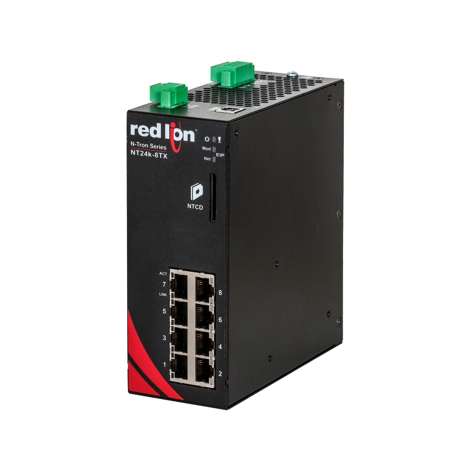 N-Tron NT24K Series DIN Rail Ethernet Switch, 8, 1000Mbps Transmission, 10/49 V dc