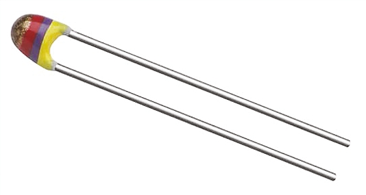 ntclg100e2103jb BC Components Thermistor, NTC Type 10 kΩ 3.75 mm 3.75 mm 1.8 mm