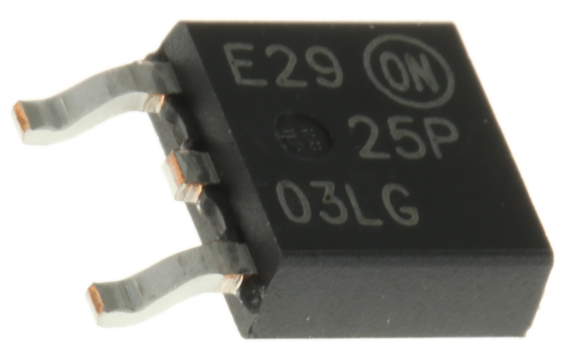 onsemi NTD25P03L Type P-Channel MOSFET, 25 A, 30 V Enhancement, 3-Pin TO-252 NTD25P03LT4G