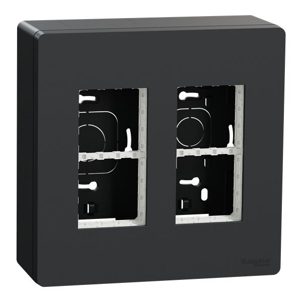 Schneider Electric New Unica Anthracite ABS Back Box Mounting Frame, Surface Mount 165 mm 165mm 60 mm