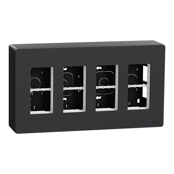 Schneider Electric New Unica Anthracite ABS Back Box Mounting Frame, Surface Mount 165 mm 300mm 60 mm