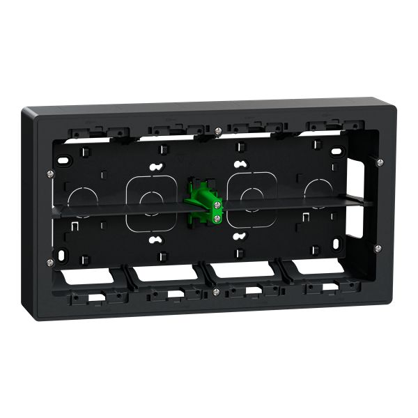 Schneider Electric New Unica Anthracite ABS Back Box Mounting Frame, Surface Mount 165 mm 300mm 50 mm