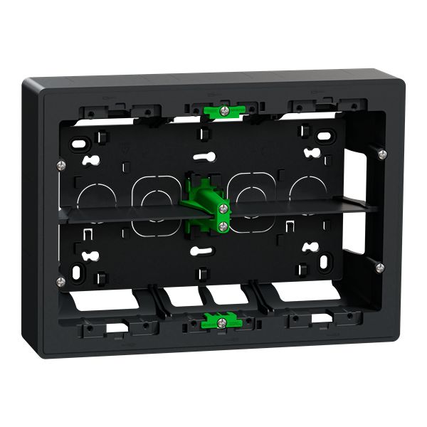 Schneider Electric Ovalis Anthracite ABS Back Box Mounting Frame, Surface Mount 165 mm 230mm 50 mm