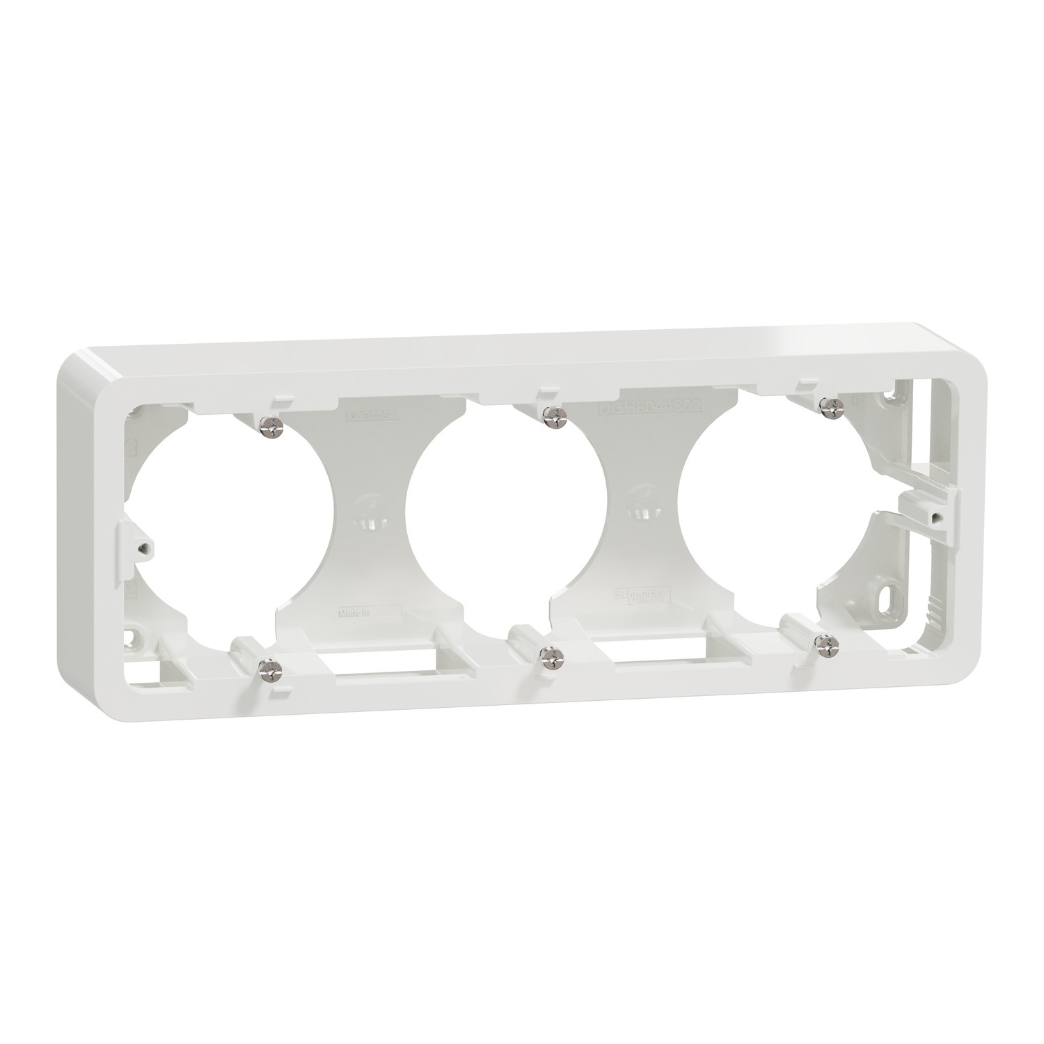 Schneider Electric Unica White White ABS Back Box, IP20, Surface Mount, 3 Gangs 229 mm 229mm 229 mm
