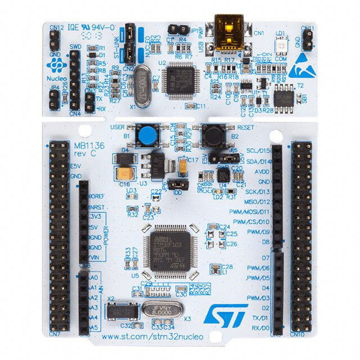 nucleo-f411re STMicroelectronics STM32 Nucleo-64 MCU Development Board NUCLEO-F411RE