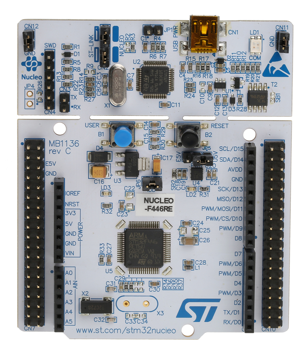 STMicroelectronics STM32 Nucleo-64 MCU Development Board NUCLEO-F446RE