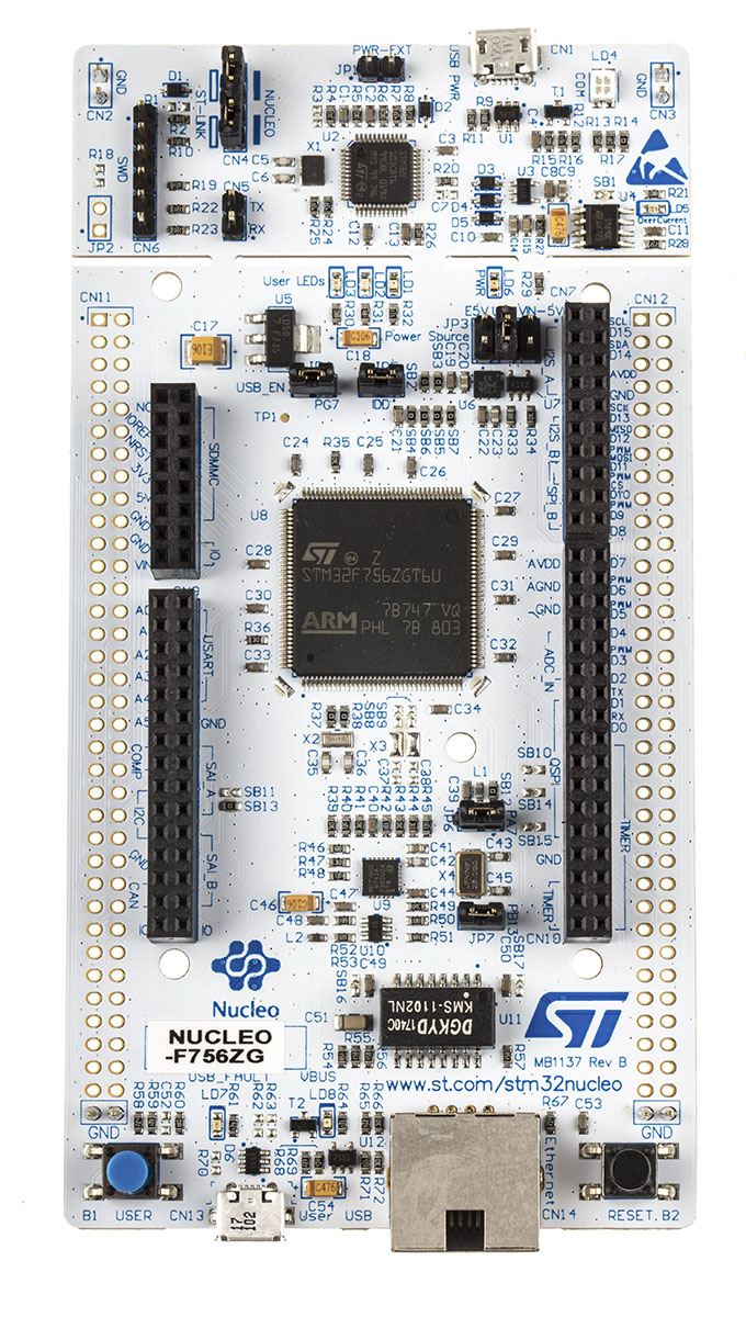 STMicroelectronics STM32 Nucleo-144 MCU Development Board NUCLEO-F756ZG