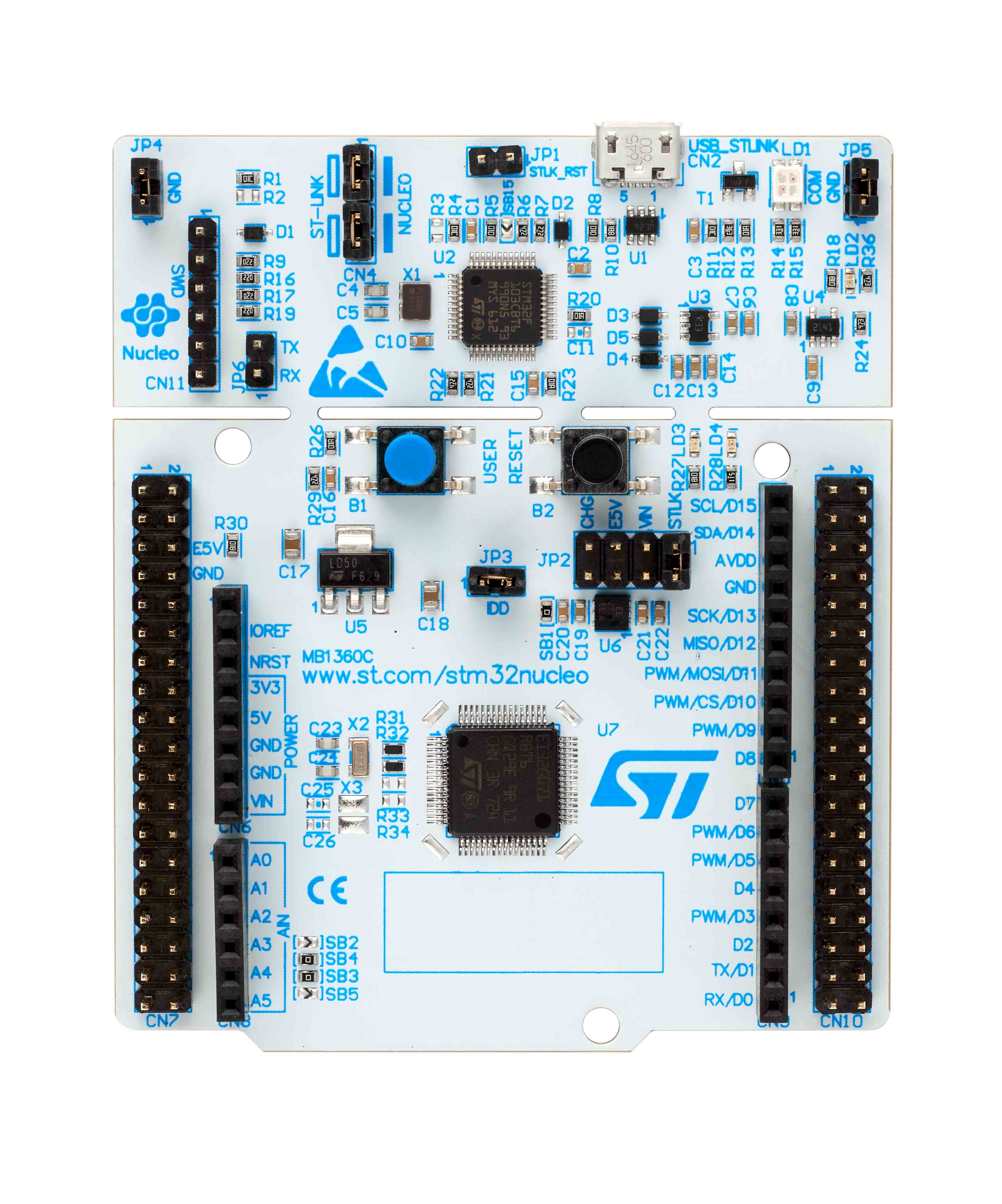 STMicroelectronics STM32 Nucleo-64 Boards MCU Development Board NUCLEO-G0B1RE