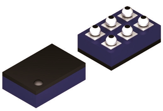 onsemi NUF2441FCT1G 2-Channel Channel Protector, 6-Pin Flip-Chip