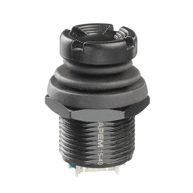 APEM 5-Axis Joystick Castle Momentary, IP67, IP69K, 12 V dc, 50mA