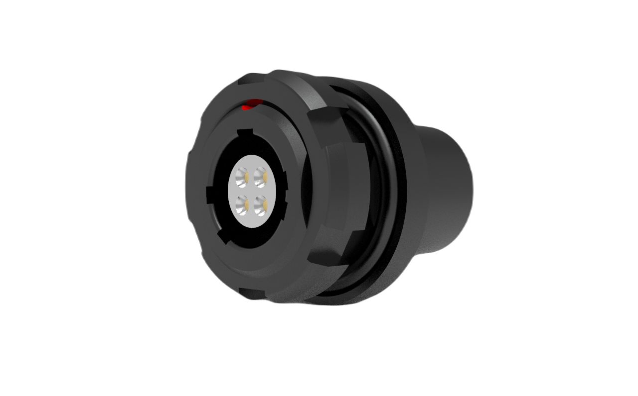 Amphenol NEXUS Technologies Industrial Circular Connector, 4 Contacts, Panel Mount, Socket, Female, IP68, IP69K,