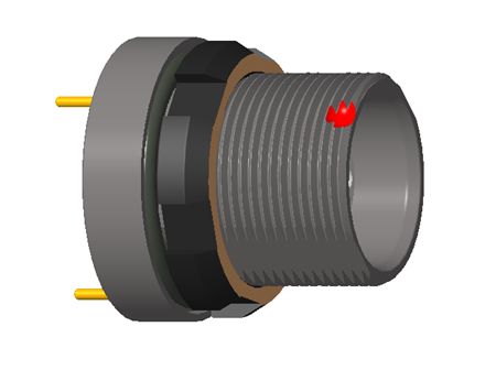 Amphenol NEXUS Technologies Industrial Circular Connector, 9 Contacts, Panel Mount, Panel Mount, Socket, Female, IP68,