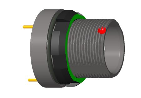 Amphenol NEXUS Technologies Industrial Circular Connector, 9 Contacts, Panel Mount, Panel Mount, Socket, Female, IP68,