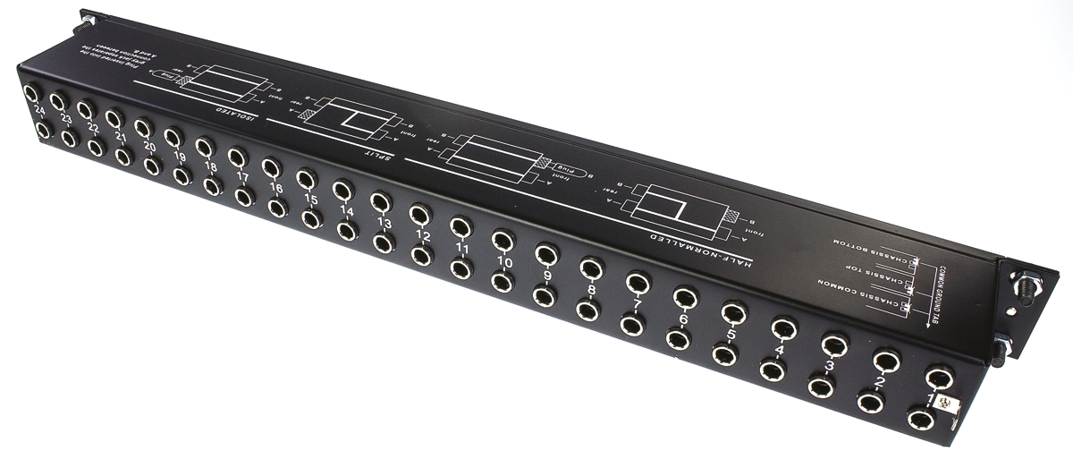 Neutrik Jack Socket 48 Port Patch Panel, 1 U Rack Height