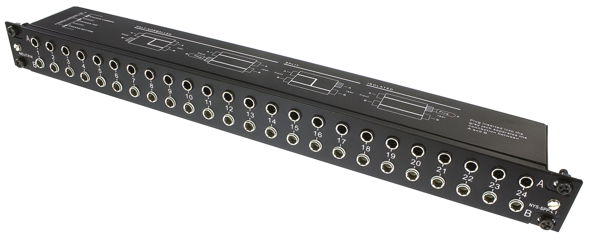 nys-spp-l1 Neutrik Jack Socket 48 Port Patch Panel, 1 U Rack Height