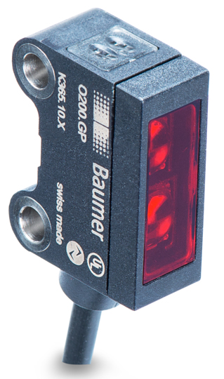 Baumer Background Suppression Photoelectric Sensor, Block Sensor