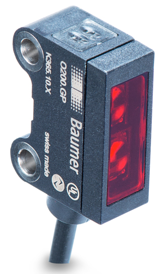 Baumer Retroreflective Photoelectric Sensor, Block Sensor