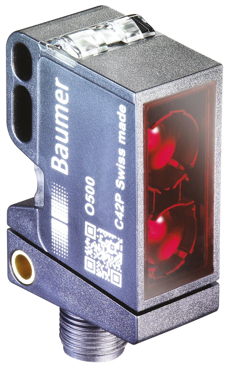 Baumer Background Suppression Photoelectric Sensor, Block Sensor