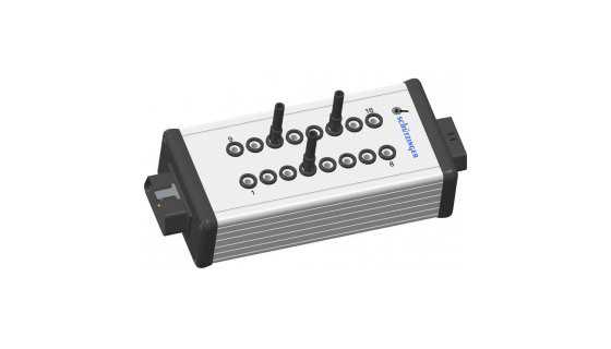 Schutzinger socket and OBD, OBD Test Box, 16 Connectors, Black