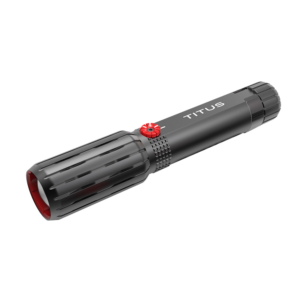 Observer Tools LED Tactical Torch Green, Red Rechargeable 1500 lm, 176 mm