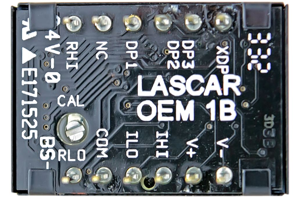 oem-1b Lascar OEM 1B Series Digital Voltmeter DC, LCD Display 3.5-Digits ±1 %, 23.4 mm, 16.4 mm