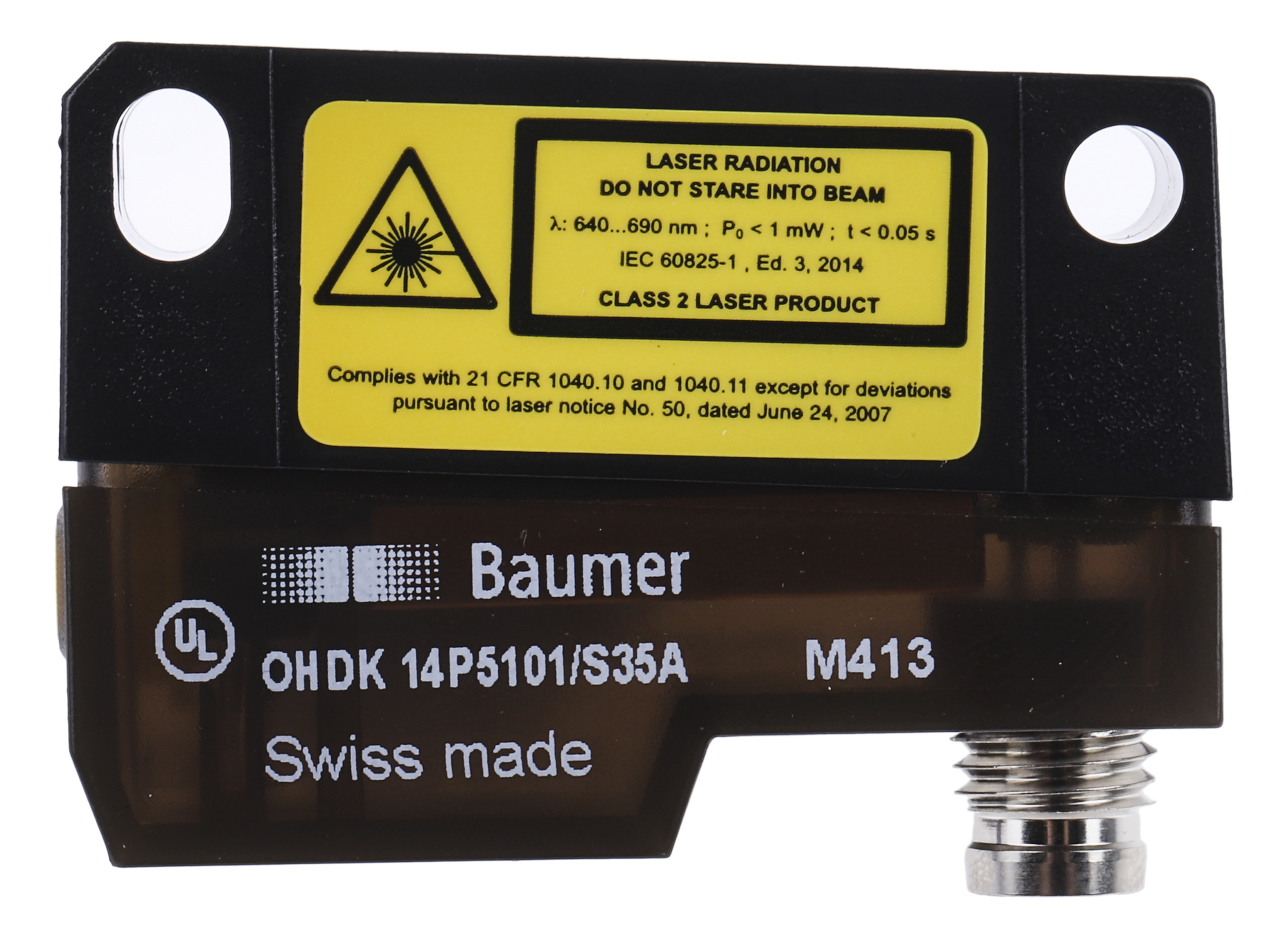 Baumer Diffuse Photoelectric Sensor, Block Sensor