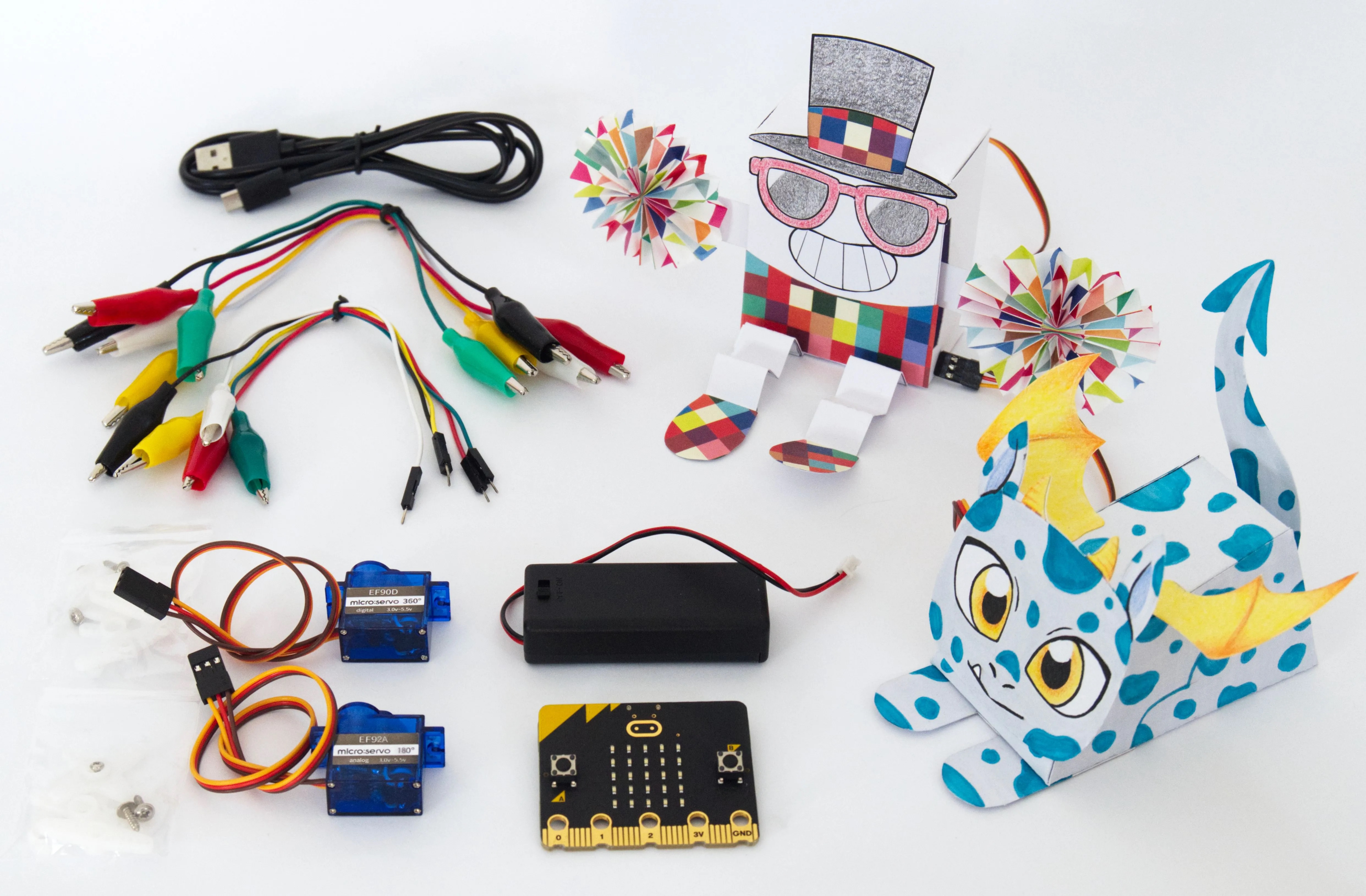 Okdo OKDOBPRK BBC Micro:bit Add-on OKdo micro:bit Paper Robot Kit - with micro:bit