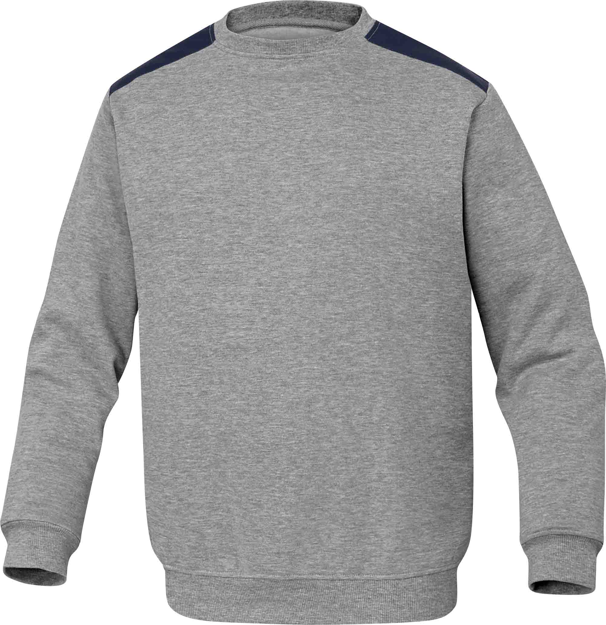 Delta Plus OLINO Grey Polyester, Cotton Unisex Pull Over Work Sweatshirt XL